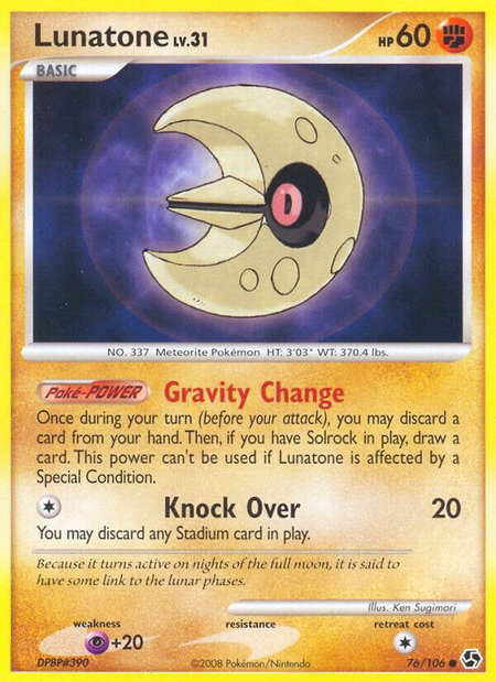 Lunatone - Great Encounters Pokémon trading card