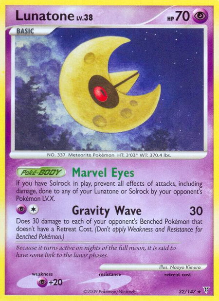 Lunatone - Supreme Victors Pokémon trading card
