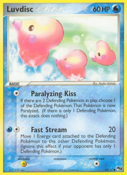 Luvdisc - POP Series 2 Pokémon trading card