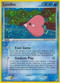 Luvdisc - Crystal Guardians (CG) #7/100 - Holo Rare Pokémon Trading Card