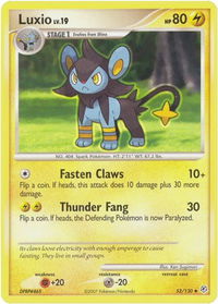 Luxio - Diamond and Pearl (DP) #52/130 - Uncommon Pokémon Trading Card