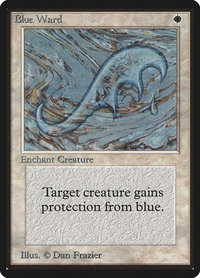 Blue Ward - Beta Edition (LEB) #8 - Uncommon Magic: The Gathering Trading Card