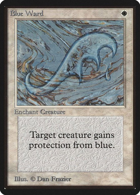 Blue Ward - Beta Edition Magic: The Gathering trading card