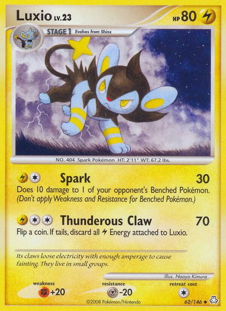 Luxio - Legends Awakened Pokémon trading card