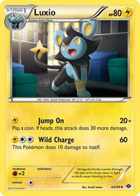 Luxio (44) - Next Destinies (NXD) #44/99 - Uncommon Pokémon Trading Card