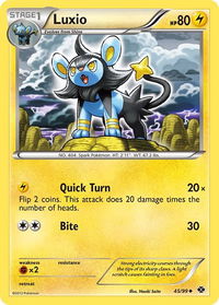 Luxio (45) - Next Destinies (NXD) #45/99 - Uncommon Pokémon Trading Card