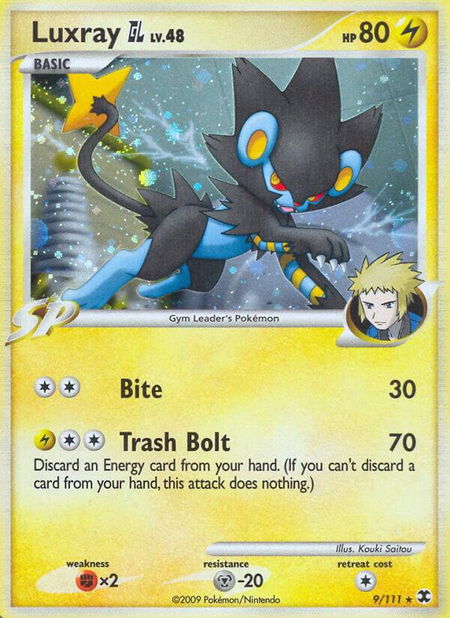 Luxray GL trading card from Rising Rivals Luxray GL - Rising Rivals Pokémon trading card