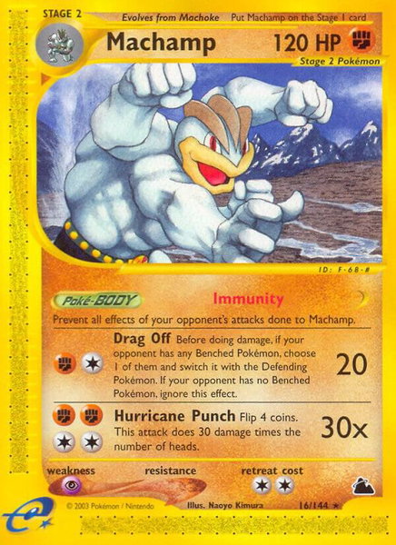 Machamp (16) trading card from Skyridge Machamp (16) - Skyridge Pokémon trading card