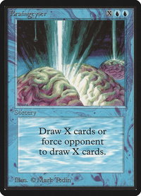 Braingeyser - Beta Edition (LEB) #51 - Rare Magic: The Gathering Trading Card