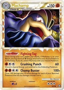 Machamp (Prime) - Triumphant (TM) #95/102 - Ultra Rare Pokémon Trading Card