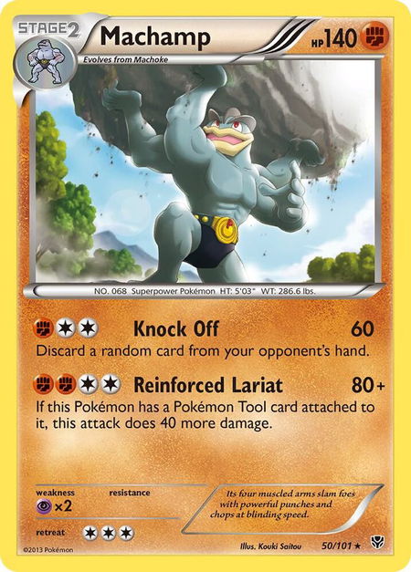 Machamp (50) - Plasma Blast Pokémon trading card
