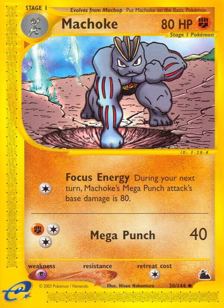 Machoke - Skyridge Pokémon trading card