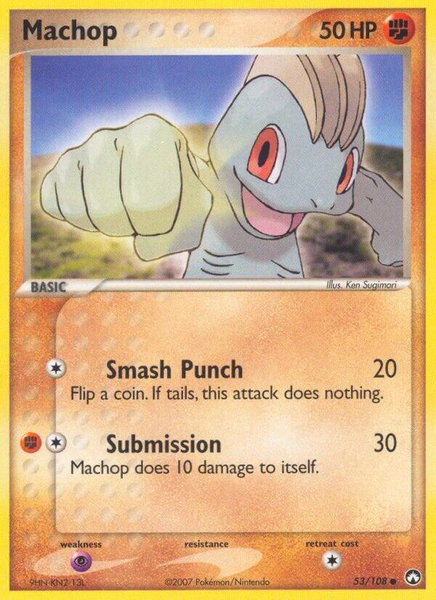 Machop - Power Keepers Pokémon trading card
