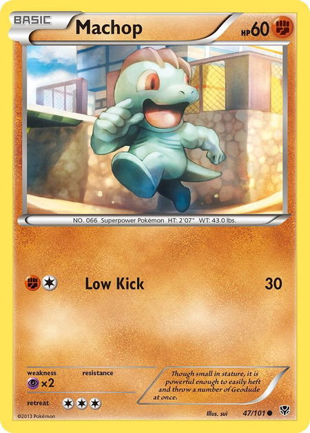 Machop - Plasma Blast Pokémon trading card
