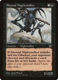 Abyssal Nightstalker - Portal Second Age (P02) #61 - Uncommon Magic: The Gathering Trading Card