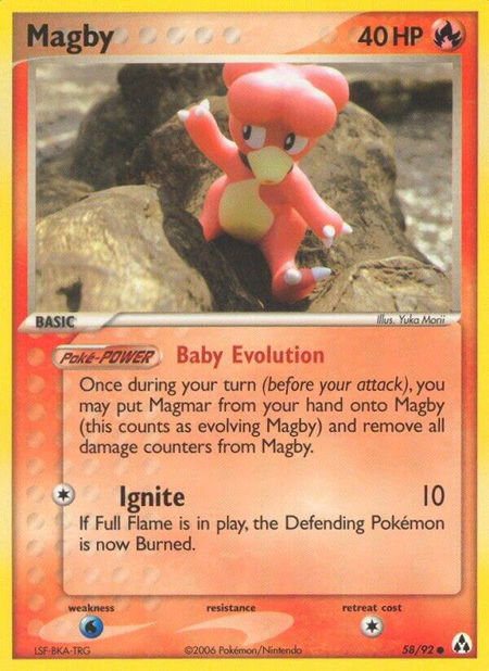 Magby - Legend Maker Pokémon trading card