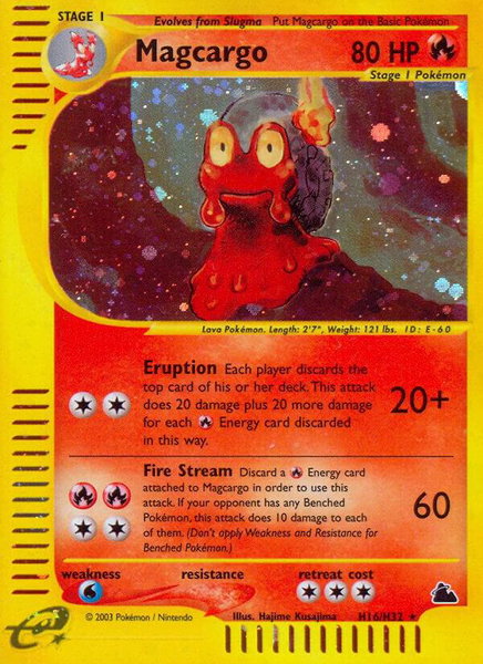 Magcargo (H16) - Skyridge Pokémon trading card