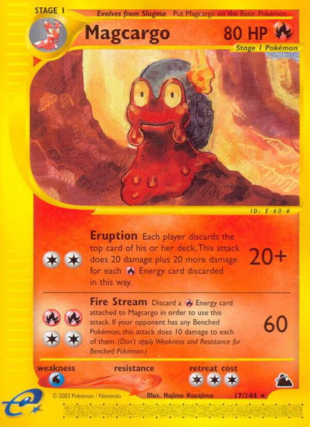 Magcargo (17) trading card from Skyridge Magcargo (17) - Skyridge Pokémon trading card
