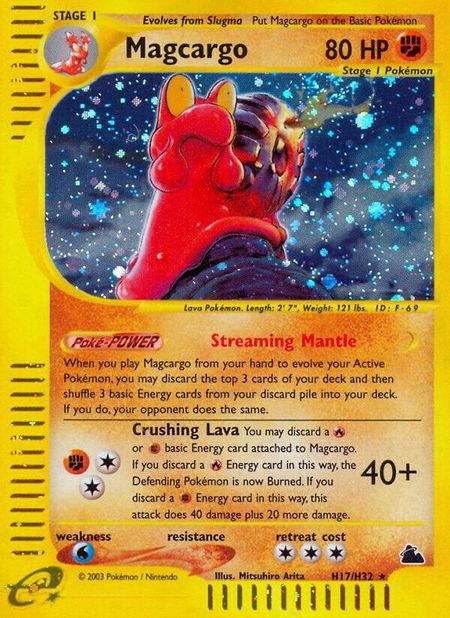 Magcargo (H17) - Skyridge Pokémon trading card