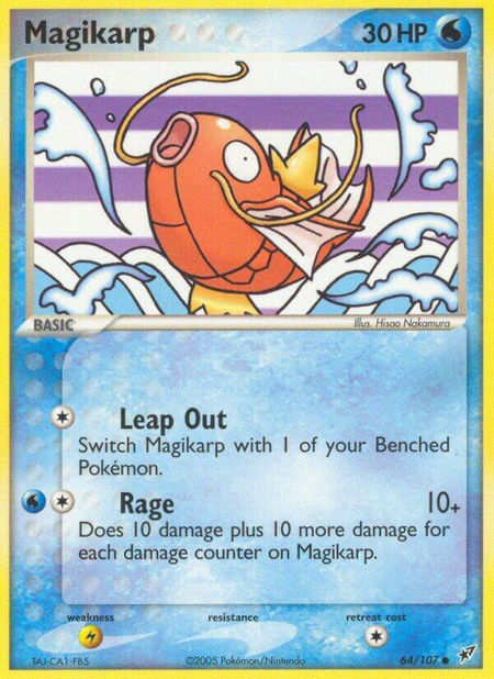 Magikarp - Deoxys Pokémon trading card