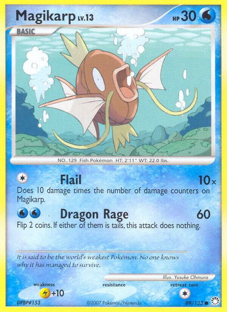 Magikarp - Mysterious Treasures Pokémon trading card