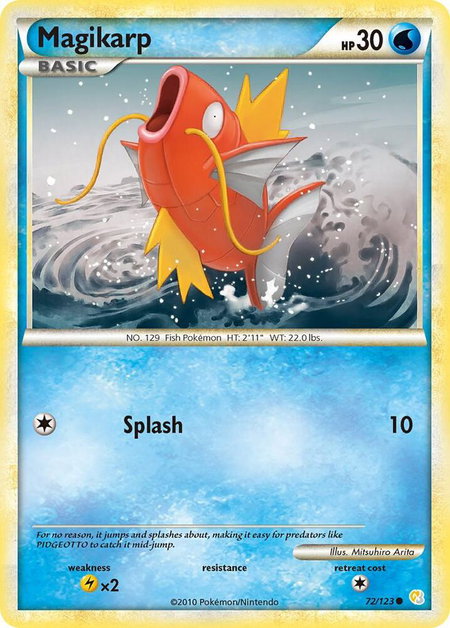 Magikarp - HeartGold SoulSilver Pokémon trading card