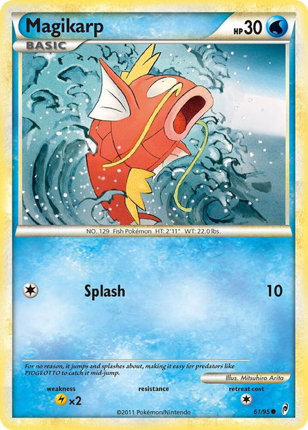 Magikarp trading card from Call of Legends Magikarp - Call of Legends Pokémon trading card