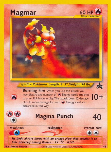 Magmar - WoTC Promo Pokémon trading card