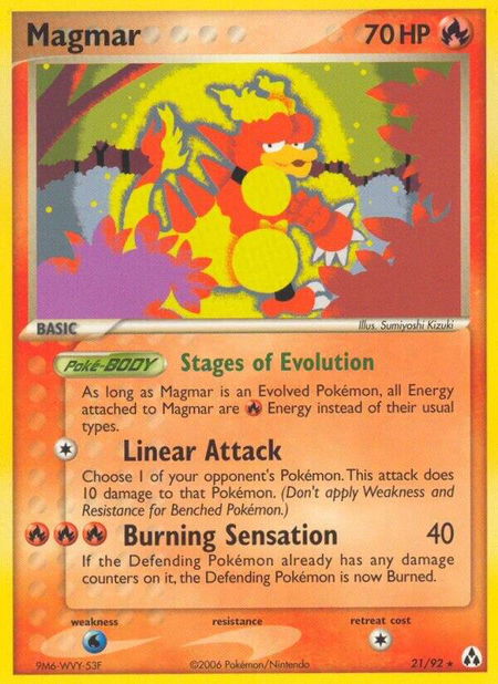 Magmar - Legend Maker Pokémon trading card