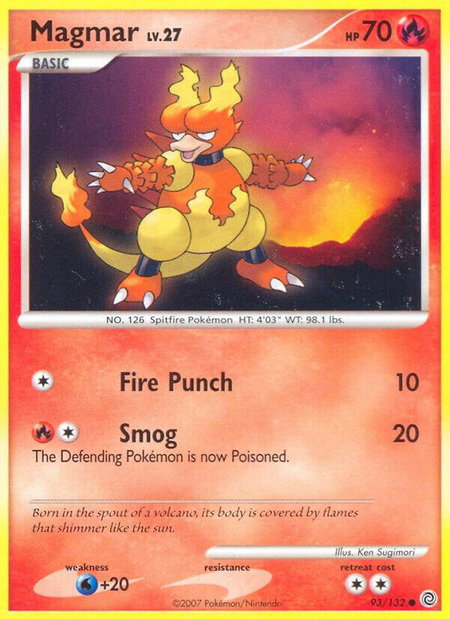 Magmar - Secret Wonders Pokémon trading card