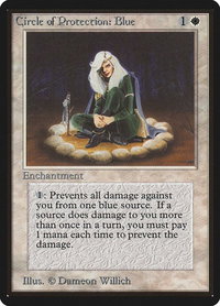Circle of Protection: Blue - Beta Edition (LEB) #11 - Common Magic: The Gathering Trading Card