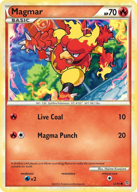 Magmar - Unleashed Pokémon trading card