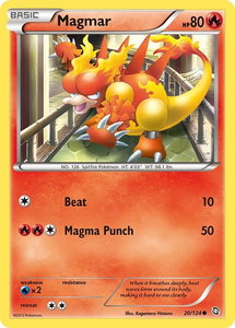 Magmar - Dragons Exalted (DRX) #20/124 - Common Pokémon Trading Card