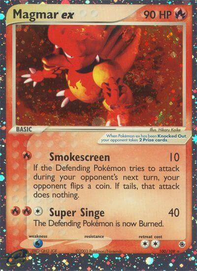 Magmar ex - Ruby and Sapphire Pokémon trading card