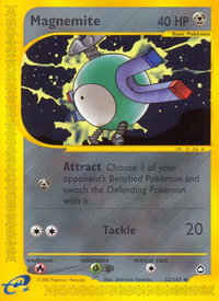 Magnemite (52) - Aquapolis (AQ) #052/147 - Uncommon Pokémon Trading Card