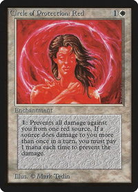 Circle of Protection: Red - Beta Edition (LEB) #13 - Common Magic: The Gathering Trading Card