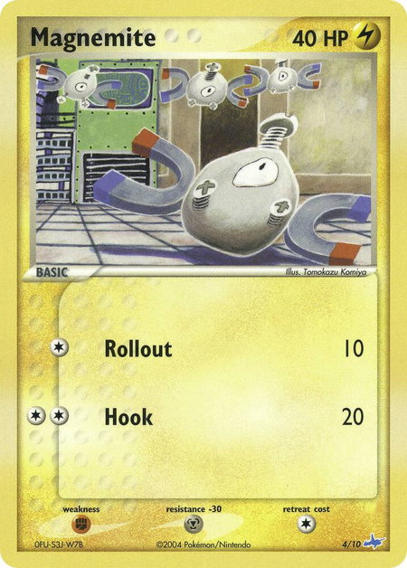 Magnemite trading card from EX Trainer Kit 1: Latias & Latios Magnemite - EX Trainer Kit 1: Latias & Latios Pokémon trading card