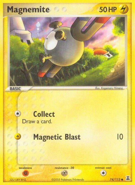 Magnemite - Delta Species Pokémon trading card