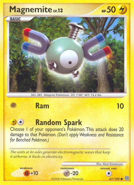 Magnemite (67) - Stormfront Pokémon trading card