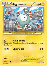 Magnemite (42) - Plasma Storm (PLS) #42/135 - Common Pokémon Trading Card