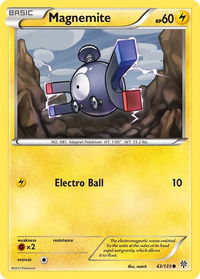 Magnemite (43) - Plasma Storm (PLS) #43/135 - Common Pokémon Trading Card