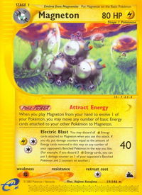 Magneton (19) - Skyridge (SK) #019/144 - Rare Pokémon Trading Card