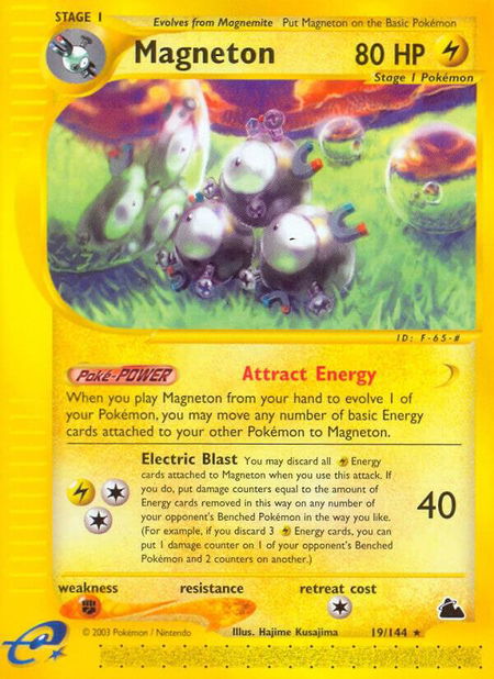 Magneton (19) - Skyridge Pokémon trading card