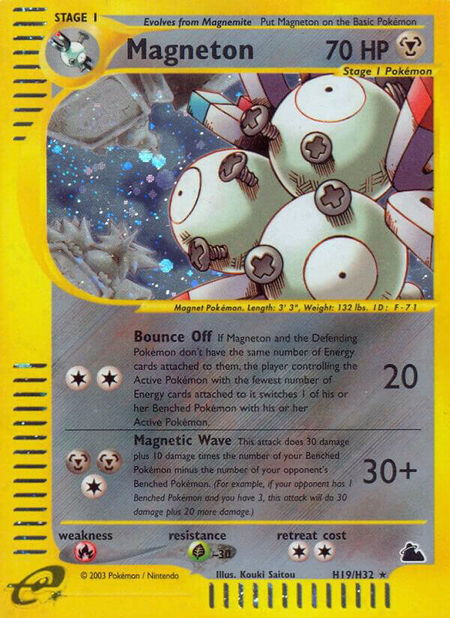 Magneton (H19) - Skyridge Pokémon trading card
