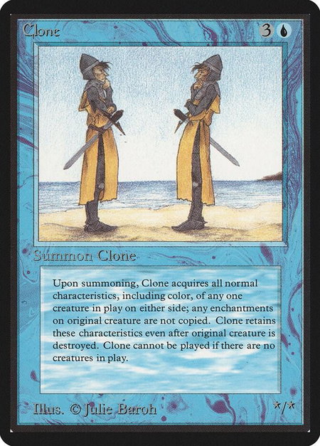 Clone - Beta Edition Magic: The Gathering trading card