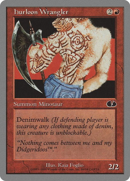 Hurloon Wrangler - Unglued Magic: The Gathering trading card
