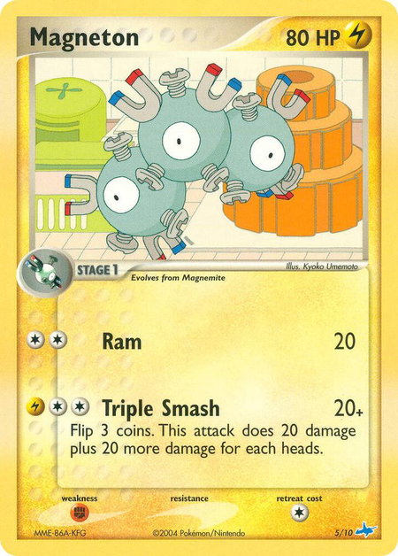 Magneton trading card from EX Trainer Kit 1: Latias & Latios Magneton - EX Trainer Kit 1: Latias & Latios Pokémon trading card