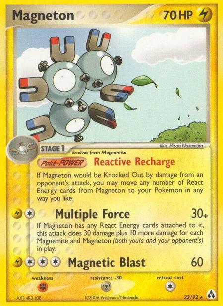 Magneton - Legend Maker Pokémon trading card