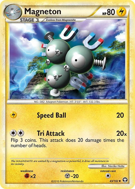 Magneton - Triumphant Pokémon trading card