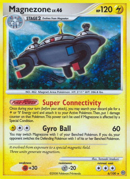 Magnezone (6) trading card from Stormfront Magnezone (6) - Stormfront Pokémon trading card